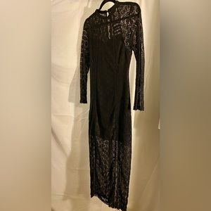 Black lace dress